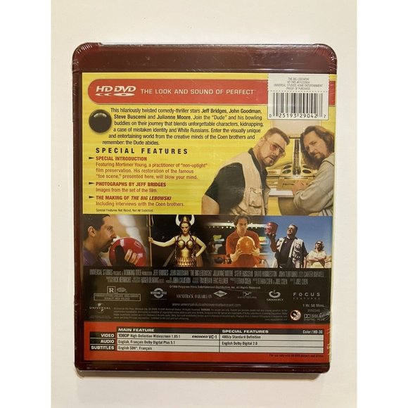 The Big Lebowski Jeff bridges John Goodman HD-DVD New Sealed - Picture 2 of 2